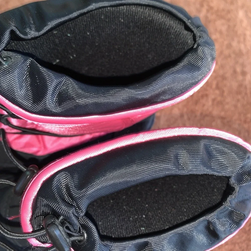 Tamarack‎ Kids Size 4 Pink Black Snow Boots Skiing Hike Snowboard Cold